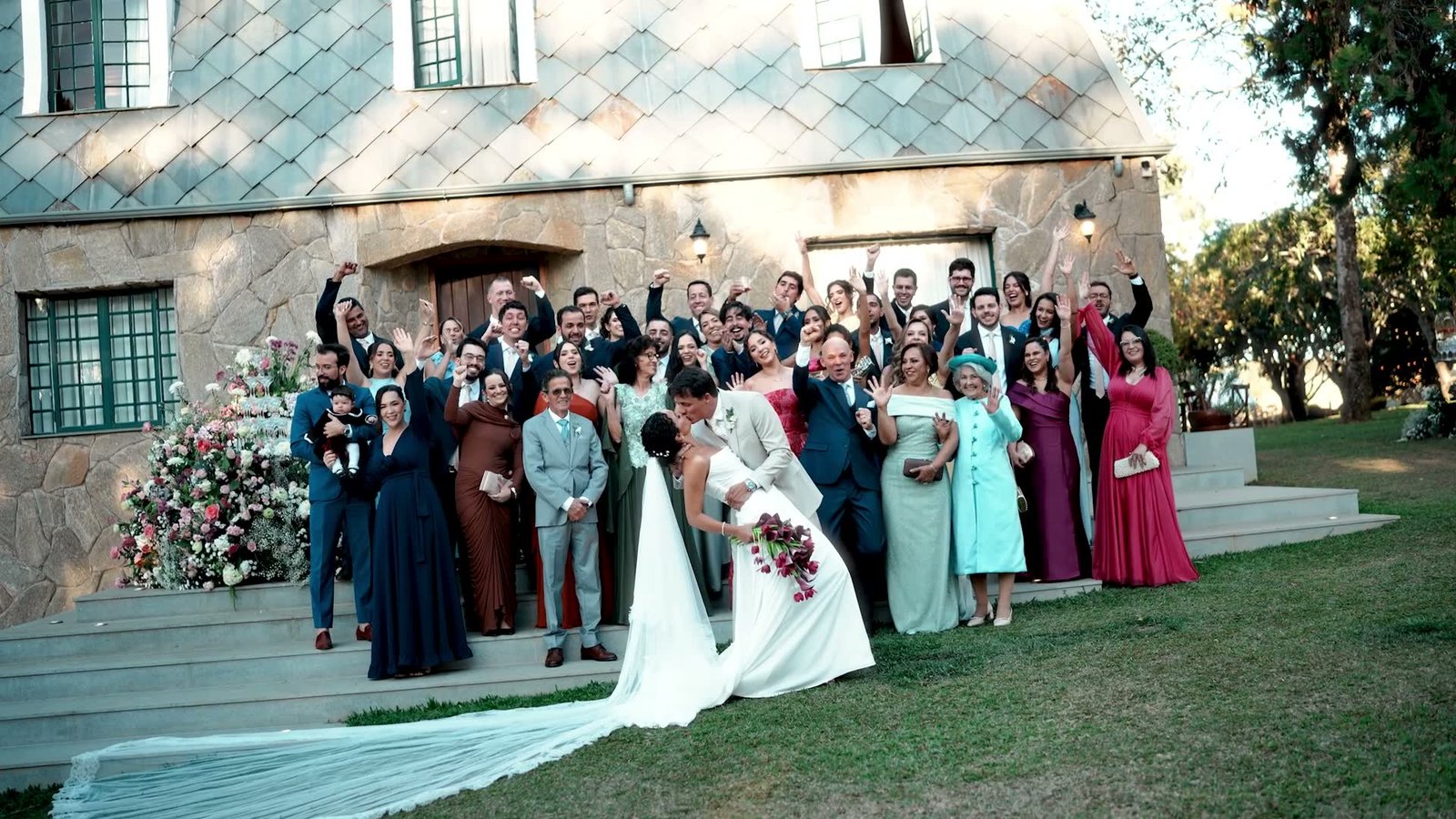 Equipe da Casei Filmes filmando um casamento — produtora de filmes e fotografia de casamento em Minas Gerais